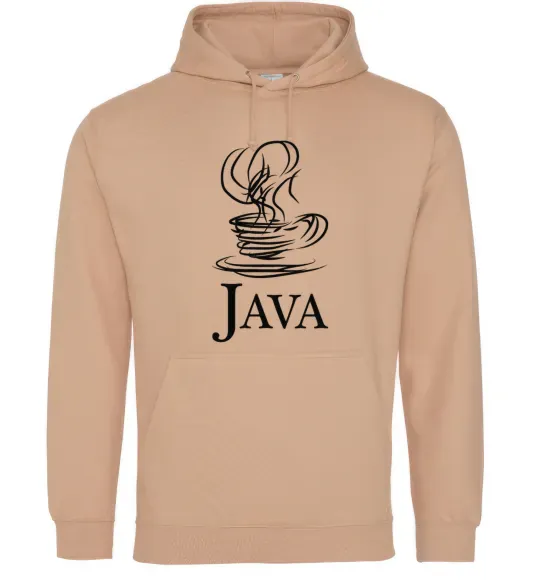 Женская толстовка (худи) Java Песочный фото