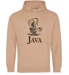 Женская толстовка (худи) Java Песочный фото