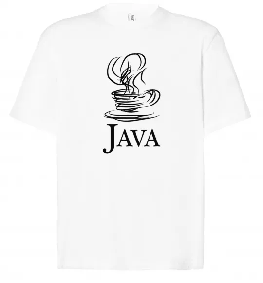 Футболка Оверсайз Java Білий фото