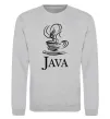 Свитшот Java Серый меланж фото