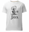 Мужская премиум футболка Java Белый фото