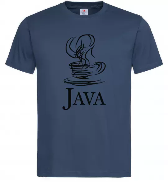 Мужская футболка Java Темно-синий фото