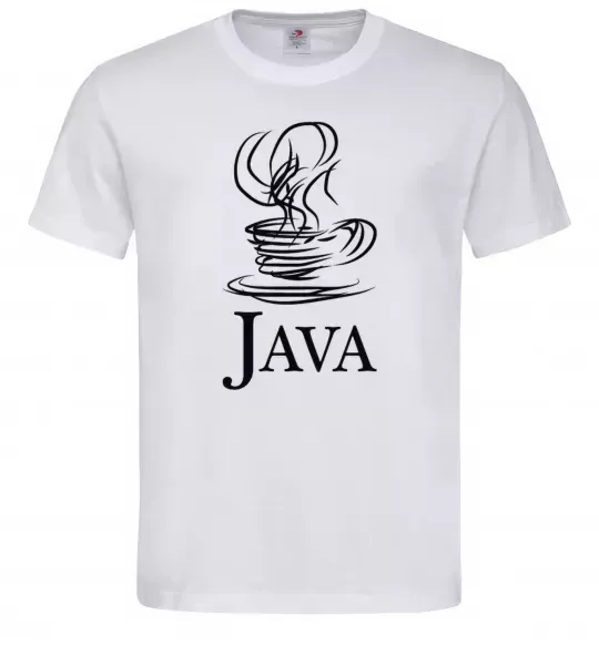 Мужская футболка Java Белый фото