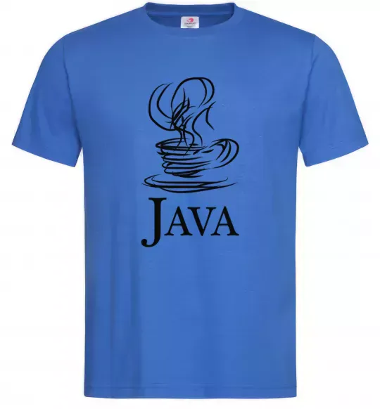 Мужская футболка Java Ярко-синий фото