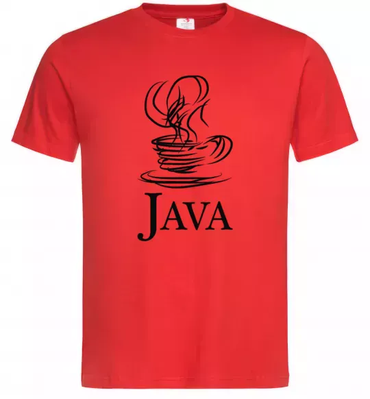 Мужская футболка Java Красный фото