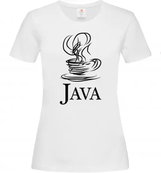 Женская футболка Java Белый фото