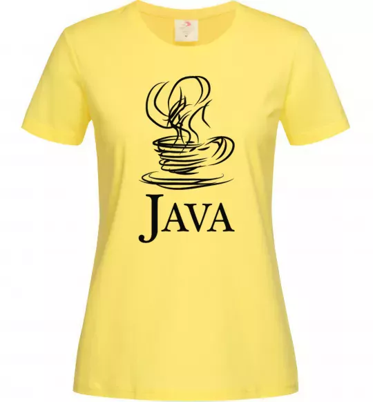 Женская футболка Java Лимонный фото