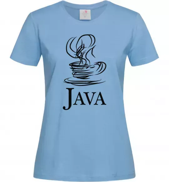 Женская футболка Java Голубой фото