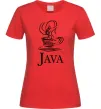 Женская футболка Java Красный фото