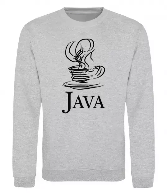 Світшот Java Сірий меланж фото