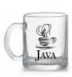 Чашка скляна Java Прозорий фото