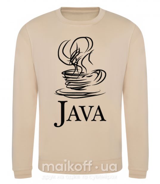 Світшот Java Пісочний фото