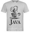 Чоловіча футболка Java Сірий фото