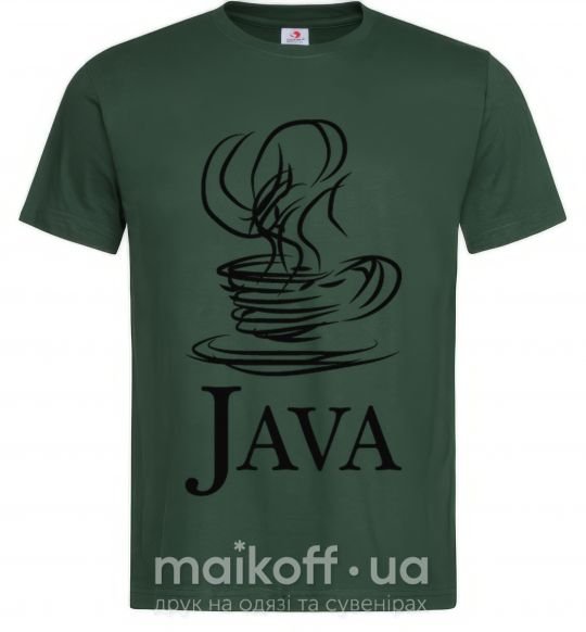 Мужская футболка Java Темно-зеленый фото