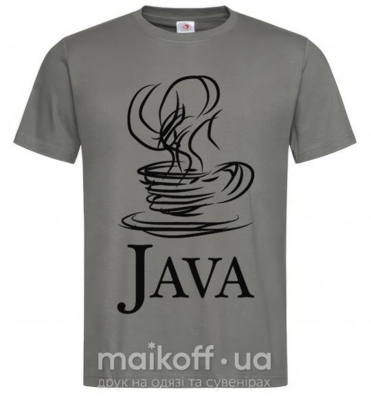 Чоловіча футболка Java Графіт фото