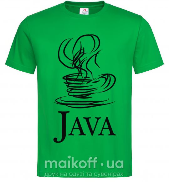 Чоловіча футболка Java Зелений фото