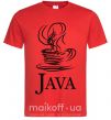 Чоловіча футболка Java Червоний фото