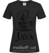 Женская футболка Java Черный фото