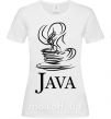 Женская футболка Java Белый фото