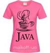 Жіноча футболка Java Яскраво-рожевий фото