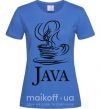 Жіноча футболка Java Яскраво-синій фото
