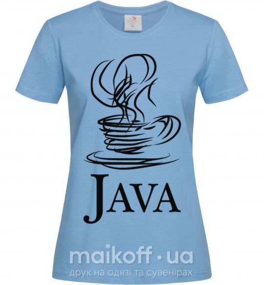 Женская футболка Java Голубой фото