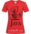 Жіноча футболка Java Червоний фото