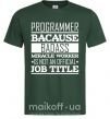 Чоловіча футболка Badass worker Темно-зелений фото