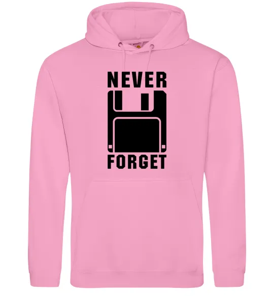 Мужская толстовка (худи) Never forget Розовый фото