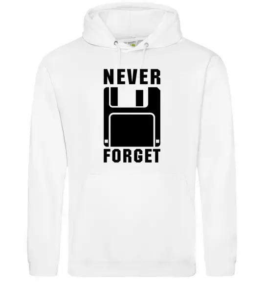 Женская толстовка (худи) Never forget Белый фото