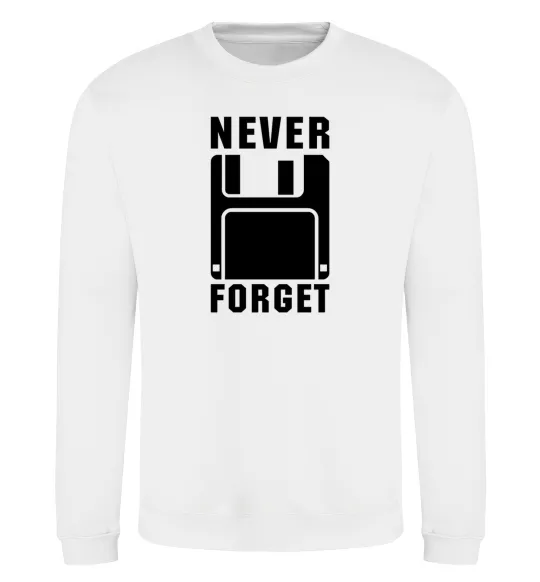 Світшот Never forget Білий фото