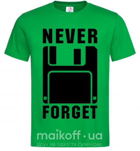 Чоловіча футболка Never forget Зелений фото
