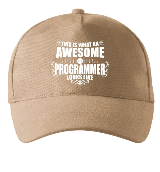 Кепка This is what an awesome programmer looks like Пісочний фото