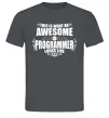 Чоловіча футболка This is what an awesome programmer looks like Графіт фото