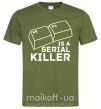 Мужская футболка Alt F4 - serial killer Оливковый фото
