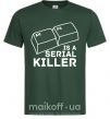 Мужская футболка Alt F4 - serial killer Темно-зеленый фото
