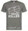 Мужская футболка Alt F4 - serial killer Графит фото
