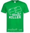 Мужская футболка Alt F4 - serial killer Зеленый фото