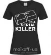 Жіноча футболка Alt F4 - serial killer Чорний фото