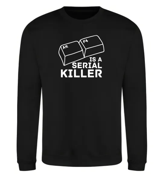 Свитшот Alt F4 - serial killer Черный фото