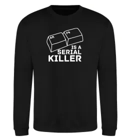 Світшот Alt F4 - serial killer Чорний фото