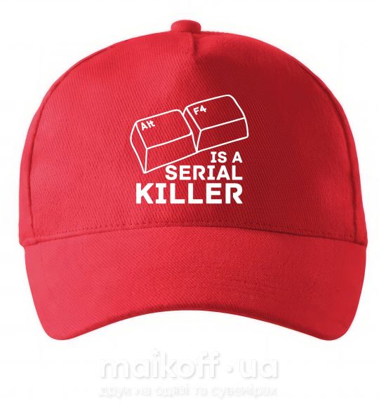 Кепка Alt F4 - serial killer Красный фото