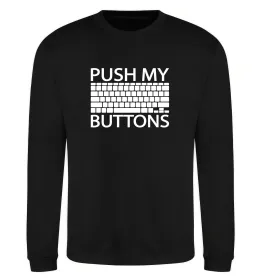 Свитшот Push my buttons Черный фото