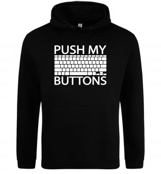 Жіноча толстовка (худі) Push my buttons Чорний фото