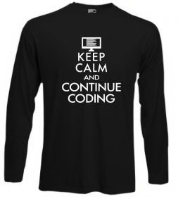 Лонгслив Keep calm and continue coding