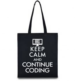 Эко-сумка Keep calm and continue coding