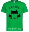 Чоловіча футболка Bat cat Зелений фото