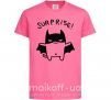 Детская футболка Bat cat Ярко-розовый фото