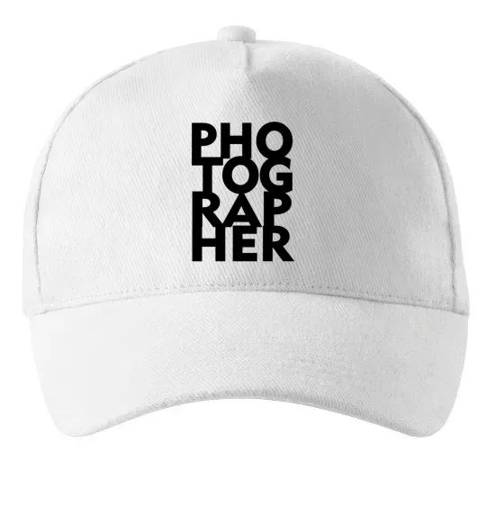 Кепка Photographer Білий фото