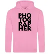 Мужская толстовка (худи) Photographer Розовый фото